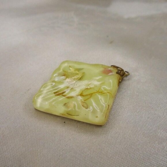 Vintage Lucite Pendants, Confetti, Glitter, Sealife Embedded Lucites 40s 1940s - Picture 3 of 14